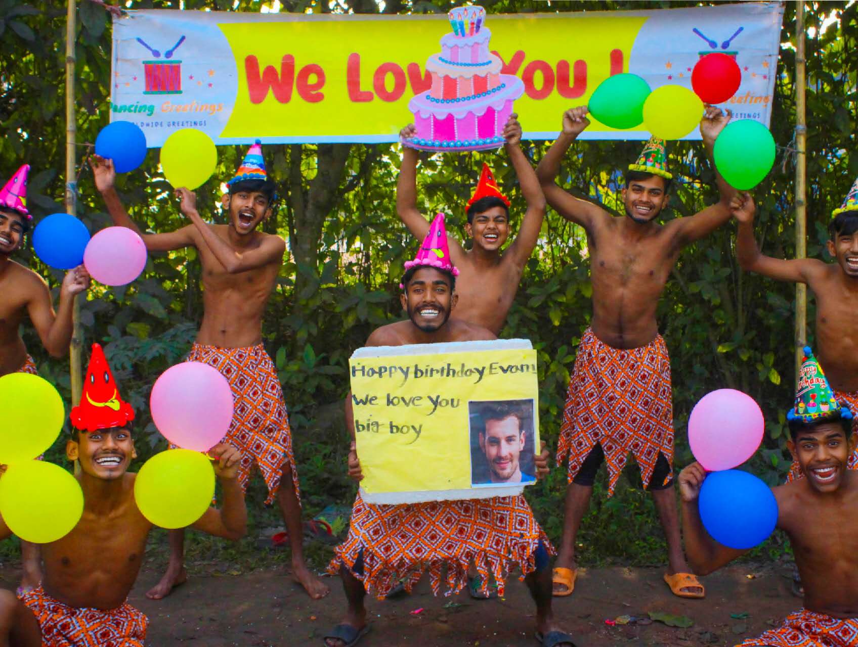 Personalized Dance Greetings Video Message from Bangladesh Jungle Team – Unique Dance & Music Gift